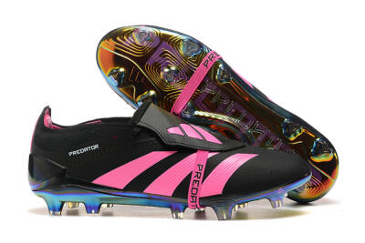 Adidas Predator Elite Foldover Tongue FG Football Boots - Black/Pink