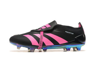 Adidas Predator Elite Foldover Tongue FG Football Boots - Black/Pink