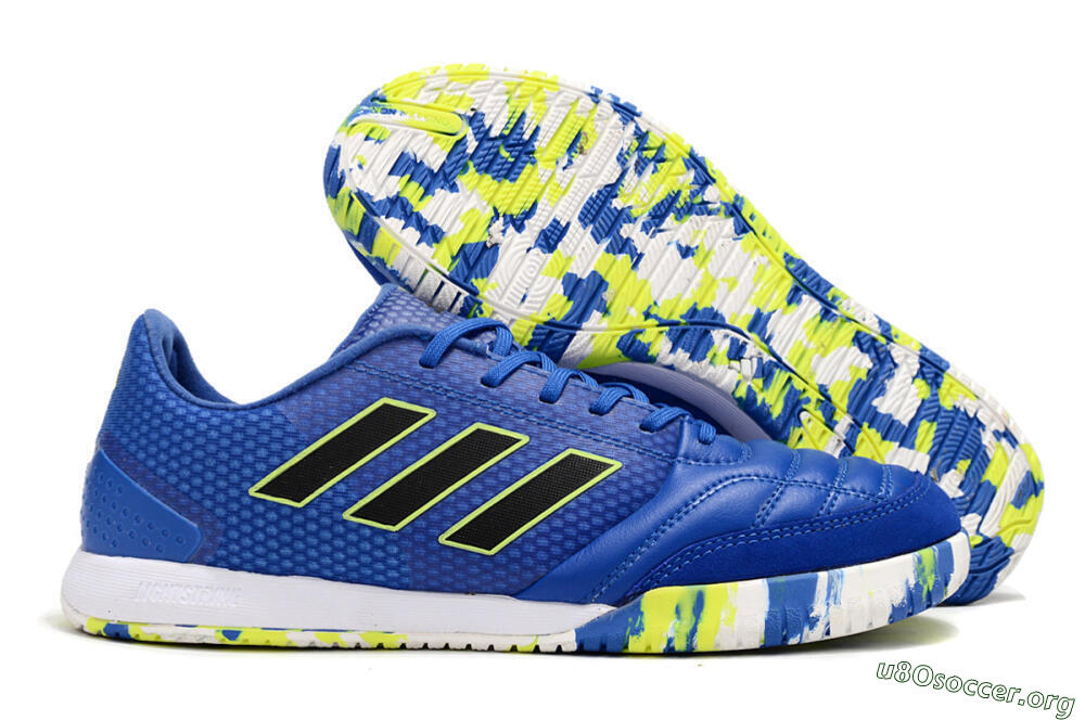 Adidas Top Sala FG Football Shoes - Blue/Black/Yellow 2