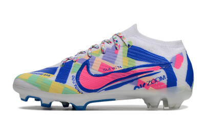 Nike Air Zoom Mercurial Vapor 15 Elite FG Football Boots - White/Rainbow