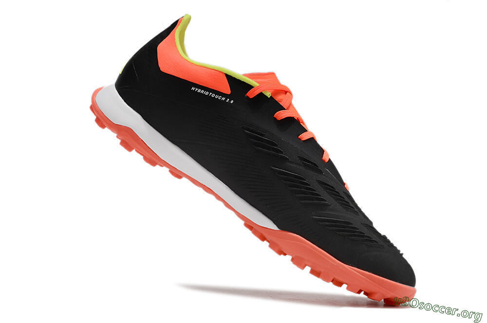 Adidas Predator 24 Elite TF Football Shoes - Black/White/Orange 4
