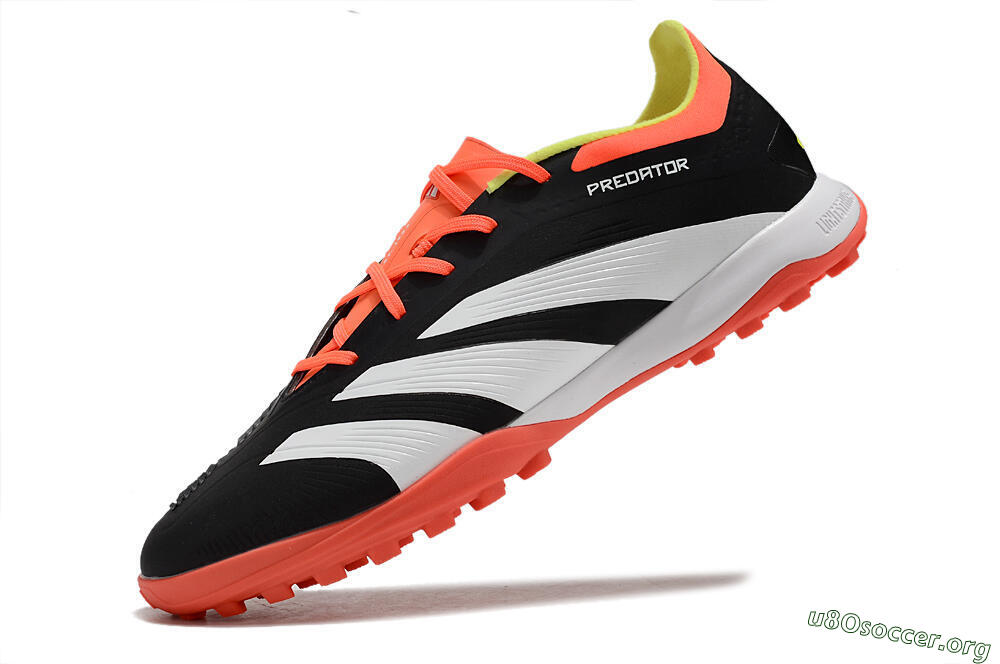 Adidas Predator 24 Elite TF Football Shoes - Black/White/Orange 5