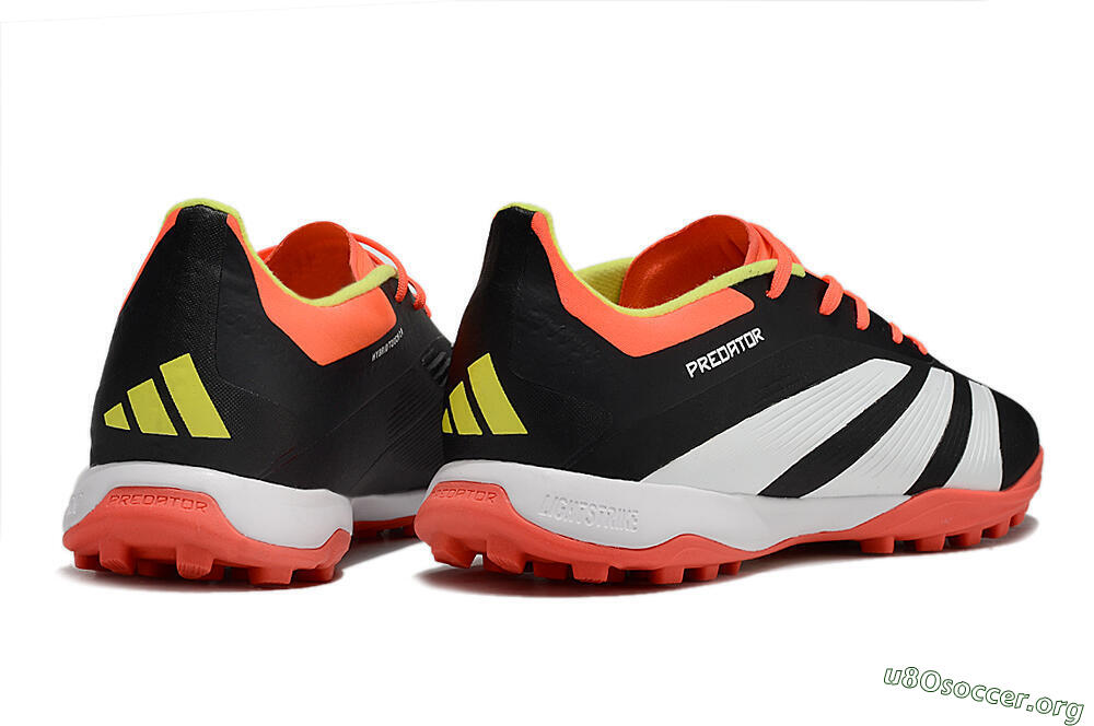 Adidas Predator 24 Elite TF Football Shoes - Black/White/Orange 6