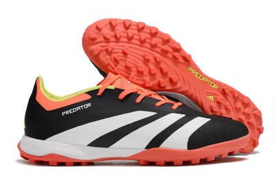 Adidas Predator 24 Elite TF Football Shoes - Black/White/Orange