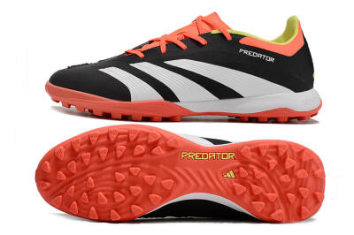 Adidas Predator 24 Elite TF Football Shoes - Black/White/Orange