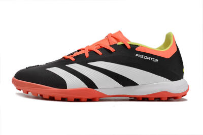 Adidas Predator 24 Elite TF Football Shoes - Black/White/Orange