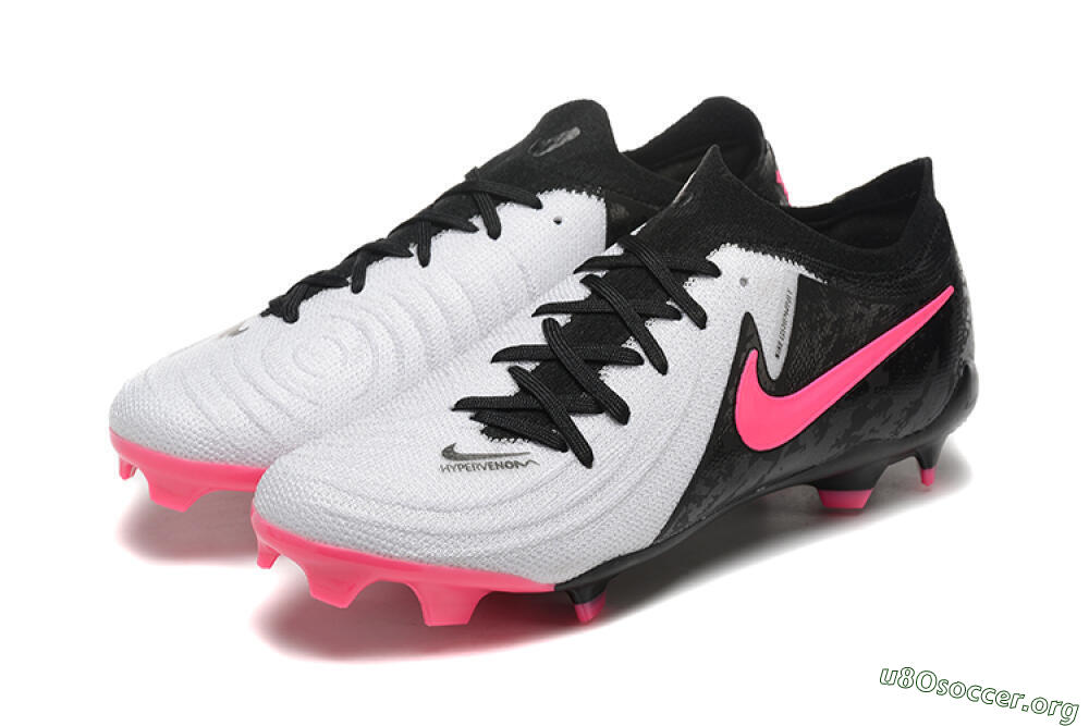Nike Phantom Luna Elite NU FG Football Boots - White/Black/Pink 5