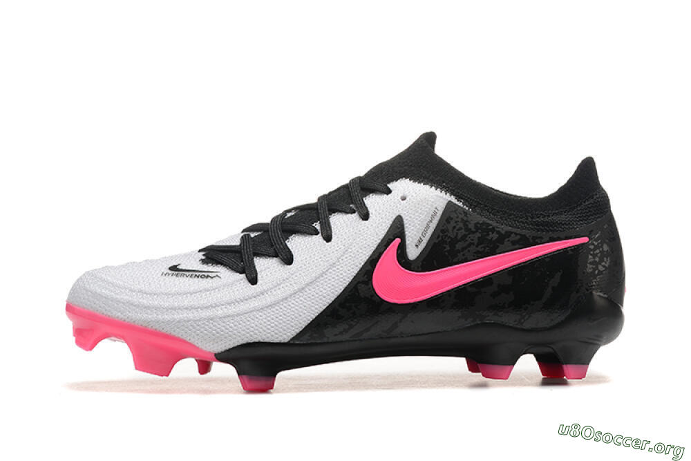 Nike Phantom Luna Elite NU FG Football Boots - White/Black/Pink 3