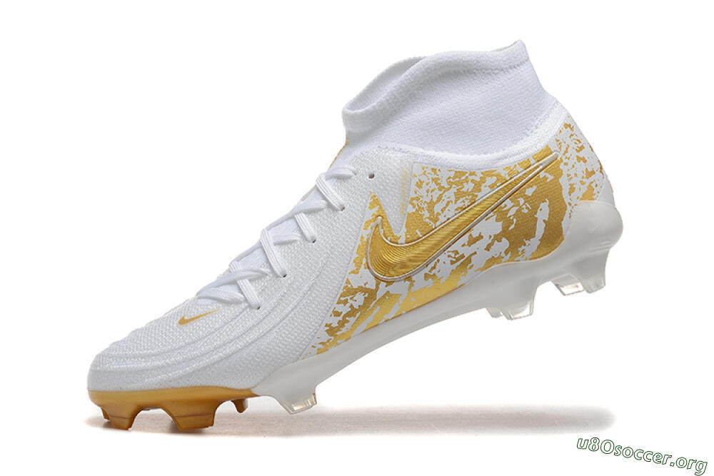 Nike Phantom Luna Elite NU FG Football Boots - White/Gold 9