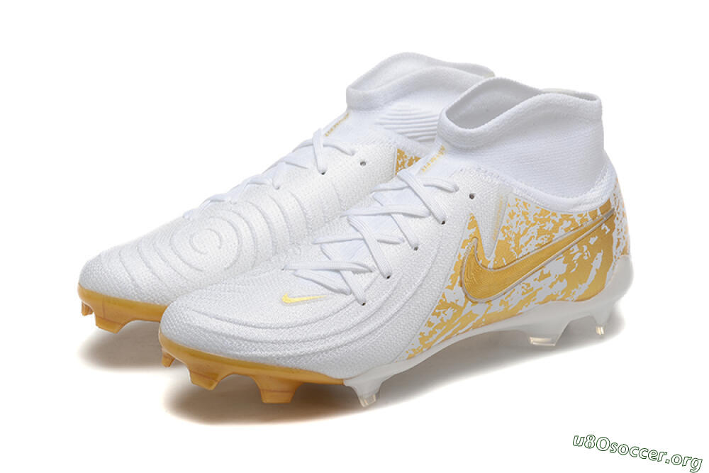 Nike Phantom Luna Elite NU FG Football Boots - White/Gold 5