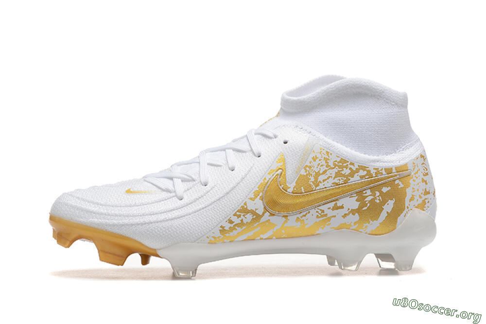 Nike Phantom Luna Elite NU FG Football Boots - White/Gold 3