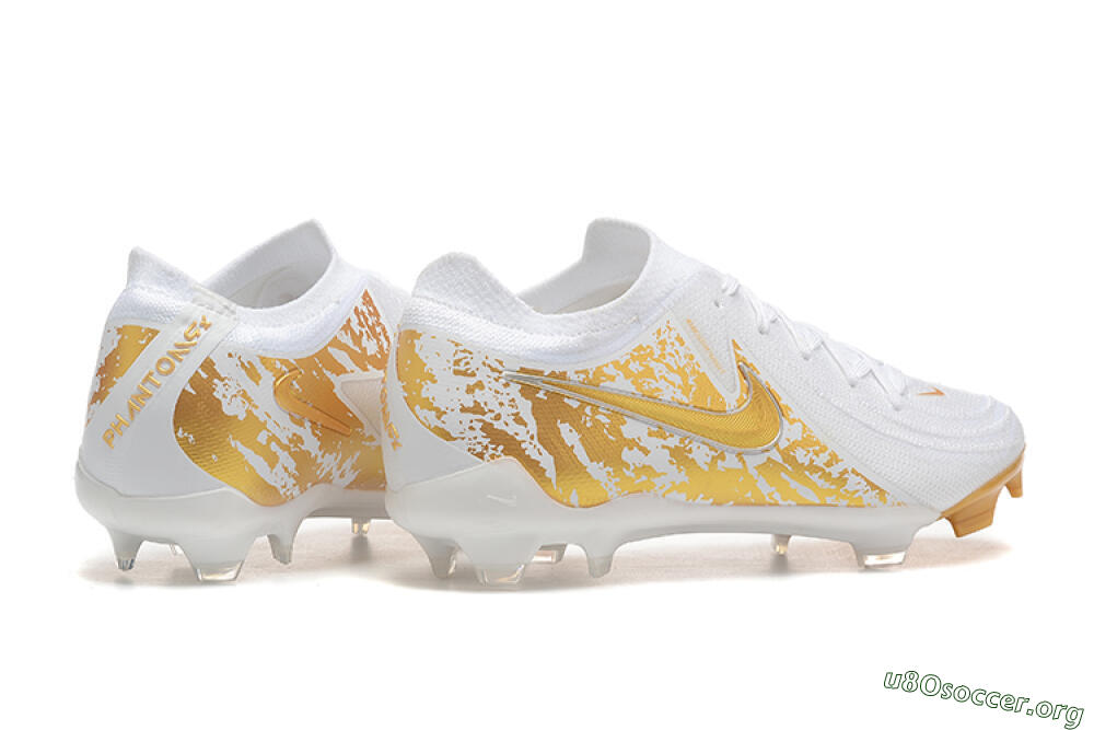 Nike Phantom Luna Elite NU FG Football Boots - White/Gold 9