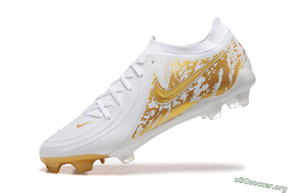 Nike Phantom Luna Elite NU FG Football Boots - White/Gold 7