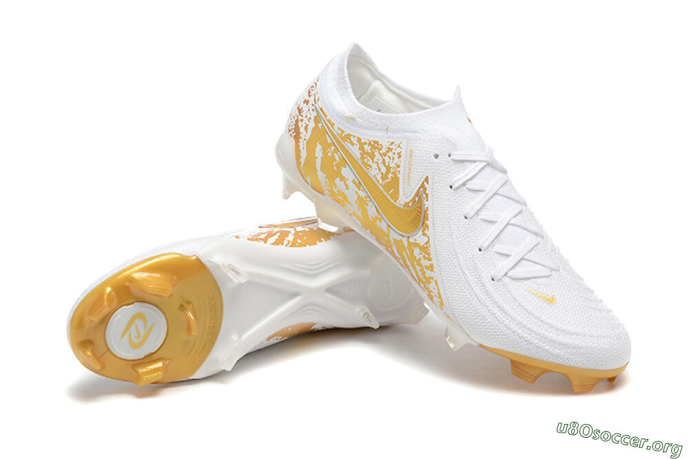 Nike Phantom Luna Elite NU FG Football Boots - White/Gold 4