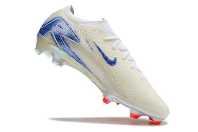 Nike Air Zoom Mercurial Vapor 16 Elite FG Football Boots - Beige/Blue/Orange