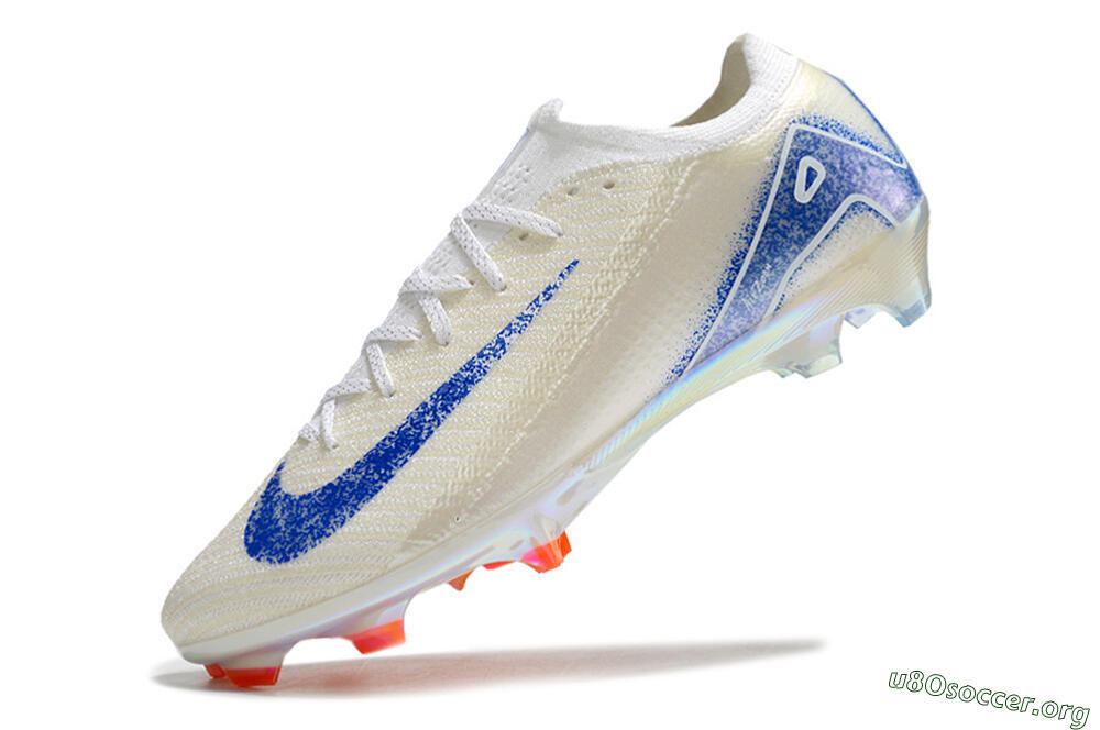 Nike Air Zoom Mercurial Vapor 16 Elite FG Football Boots - Beige/Blue/Orange 5