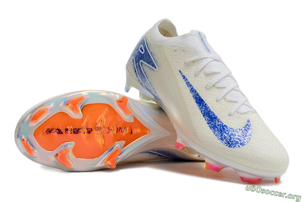 Nike Air Zoom Mercurial Vapor 16 Elite FG Football Boots - Beige/Blue/Orange 0
