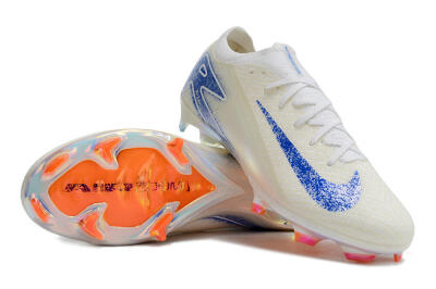 Nike Air Zoom Mercurial Vapor 16 Elite FG Football Boots - Beige/Blue/Orange