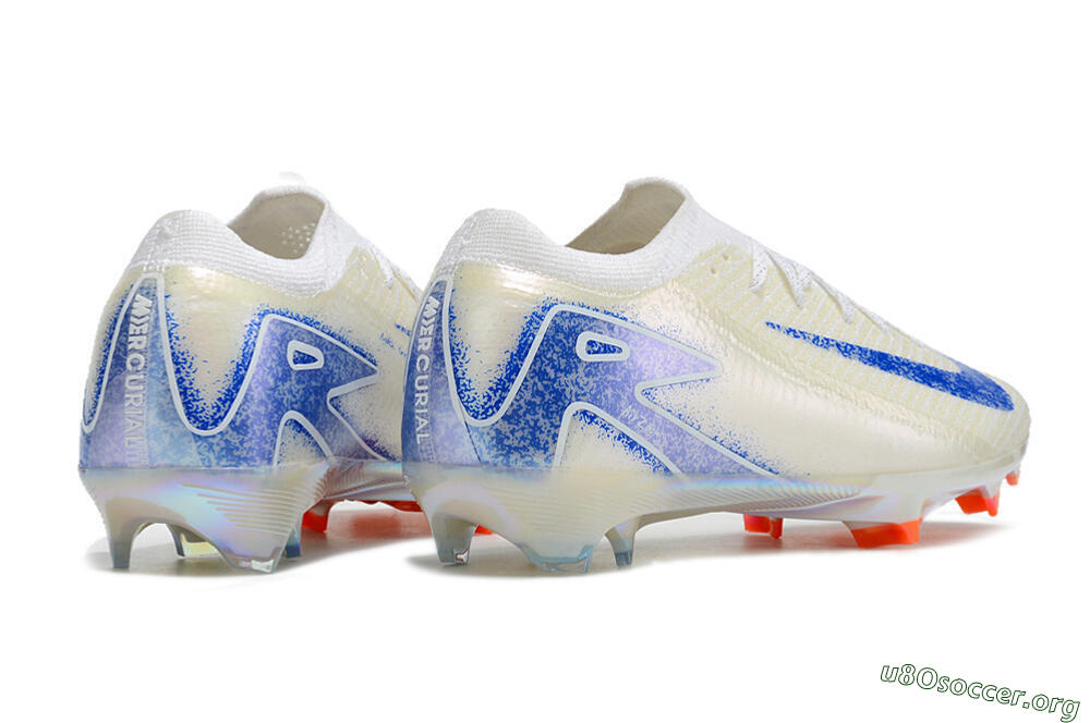 Nike Air Zoom Mercurial Vapor 16 Elite FG Football Boots - Beige/Blue/Orange 6
