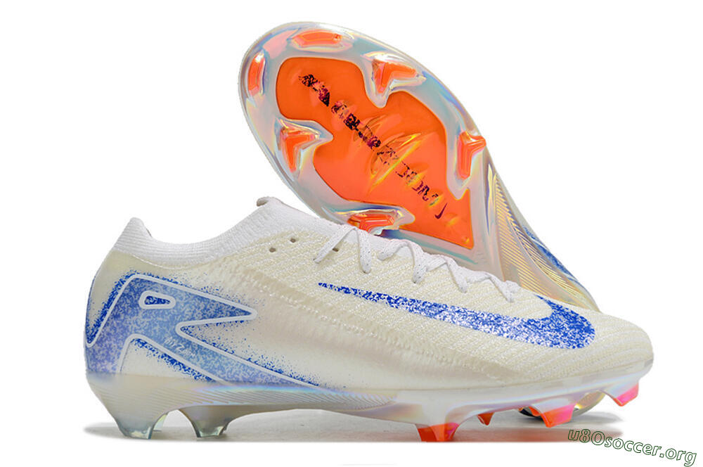 Nike Air Zoom Mercurial Vapor 16 Elite FG Football Boots - Beige/Blue/Orange 2