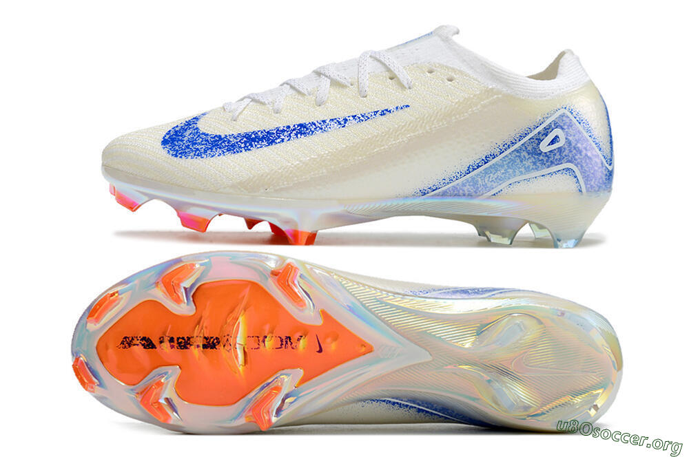 Nike Air Zoom Mercurial Vapor 16 Elite FG Football Boots - Beige/Blue/Orange 1