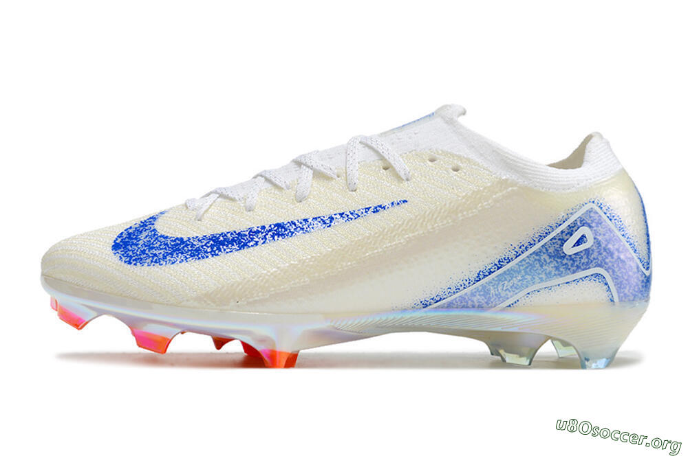 Nike Air Zoom Mercurial Vapor 16 Elite FG Football Boots - Beige/Blue/Orange 3