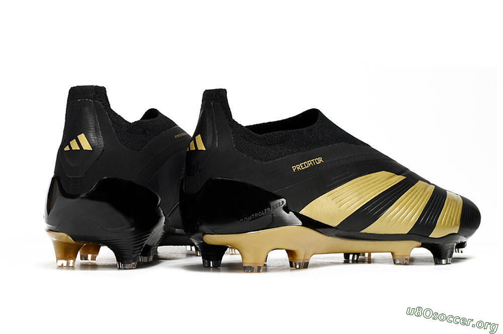 Adidas Predator Accuracy+ Laceless FG Football Boots - Black/Gold 6