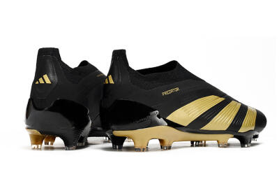Adidas Predator Accuracy+ Laceless FG Football Boots - Black/Gold