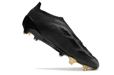 Adidas Predator Accuracy+ Laceless FG Football Boots - Black/Gold