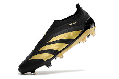 Adidas Predator Accuracy+ Laceless FG Football Boots - Black/Gold