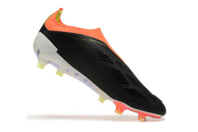 Adidas Predator Accuracy+ Laceless FG Football Boots - Black/White/Orange
