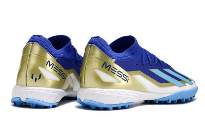 Adidas X Crazyfast.3 Messi TF Football Shoes - Blue/White/Gold