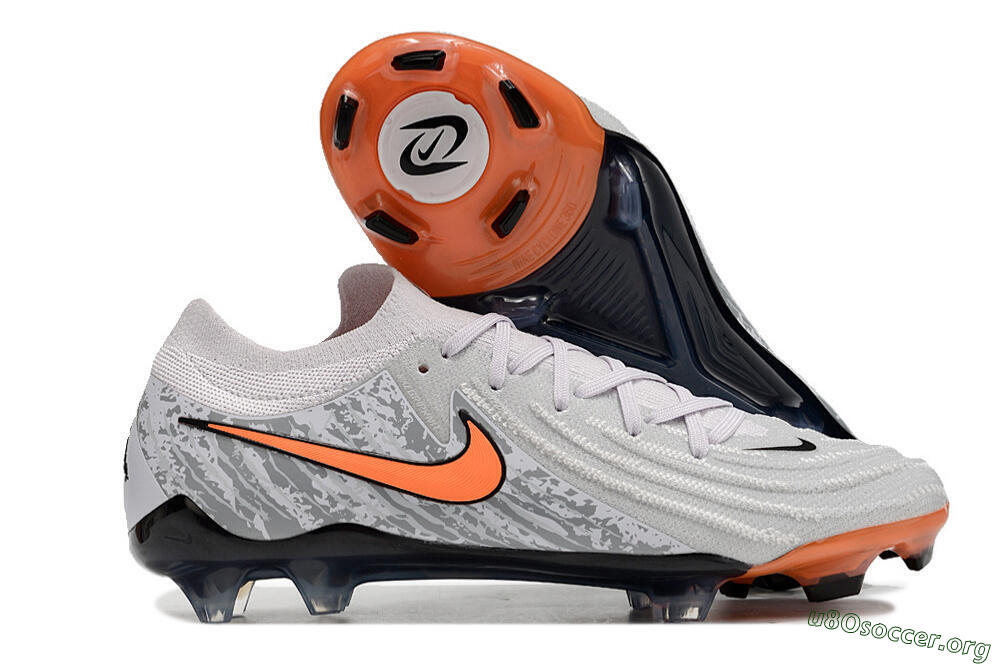 Nike Phantom Luna Elite FG Football Boots - Grey/Orange/Black 2