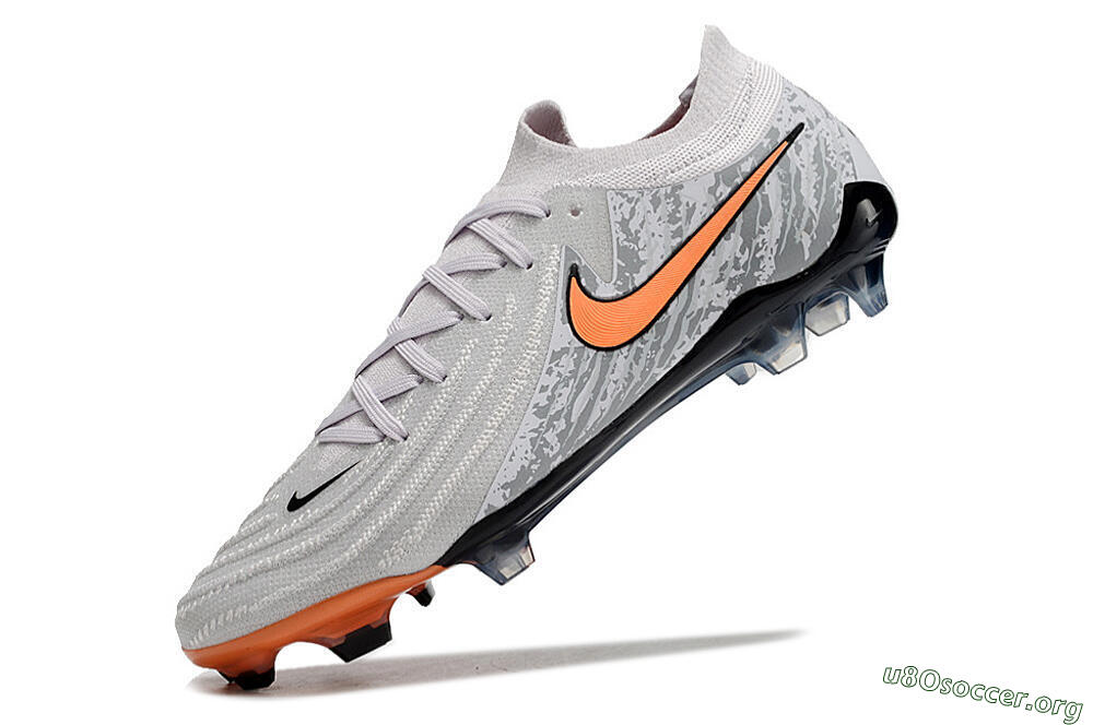 Nike Phantom Luna Elite FG Football Boots - Grey/Orange/Black 4