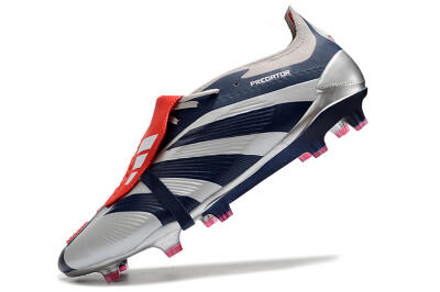Adidas Predator Elite Foldover Tongue FG Football Boots - Silver/Black/Red