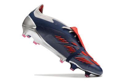 Adidas Predator Elite Foldover Tongue FG Football Boots - Silver/Black/Red