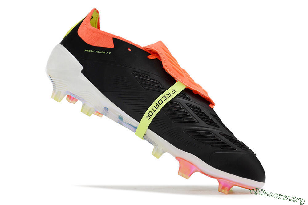 Adidas Predator Elite Foldover Tongue FG Football Boots - Black/White/Orange 4
