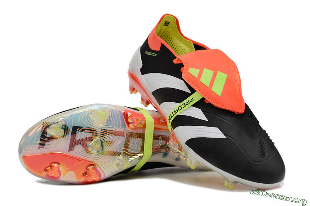 Adidas Predator Elite Foldover Tongue FG Football Boots - Black/White/Orange 0