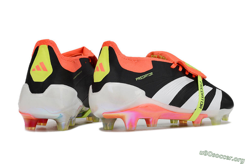 Adidas Predator Elite Foldover Tongue FG Football Boots - Black/White/Orange 6