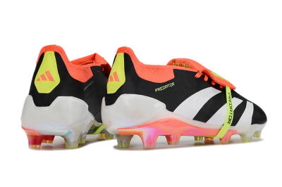 Adidas Predator Elite Foldover Tongue FG Football Boots - Black/White/Orange