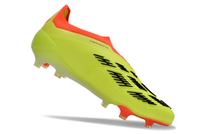 Adidas Predator Accuracy+ Laceless FG Football Boots - Yellow/Black/Orange