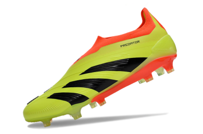 Adidas Predator Accuracy+ Laceless FG Football Boots - Yellow/Black/Orange