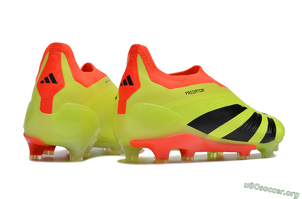 Adidas Predator Accuracy+ Laceless FG Football Boots - Yellow/Black/Orange 6