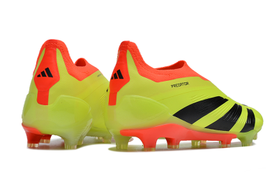 Adidas Predator Accuracy+ Laceless FG Football Boots - Yellow/Black/Orange