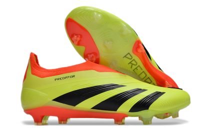 Adidas Predator Accuracy+ Laceless FG Football Boots - Yellow/Black/Orange