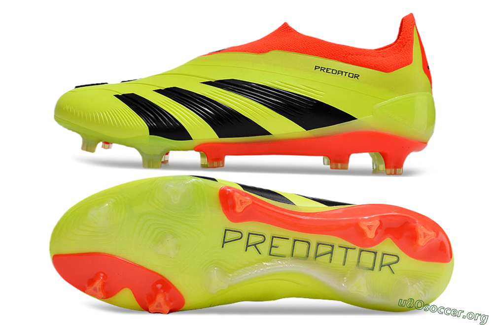 Adidas Predator Accuracy+ Laceless FG Football Boots - Yellow/Black/Orange 1
