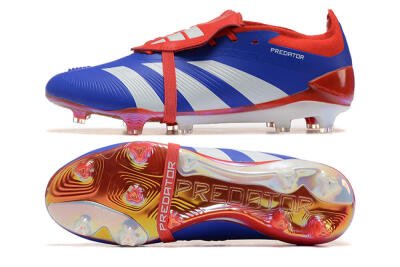 Adidas Predator Elite Foldover Tongue FG Football Boots - Blue/White/Red