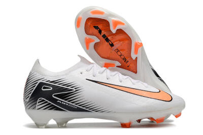 Nike Air Zoom Mercurial Vapor 16 Elite FG Football Boots - White/Orange/Black