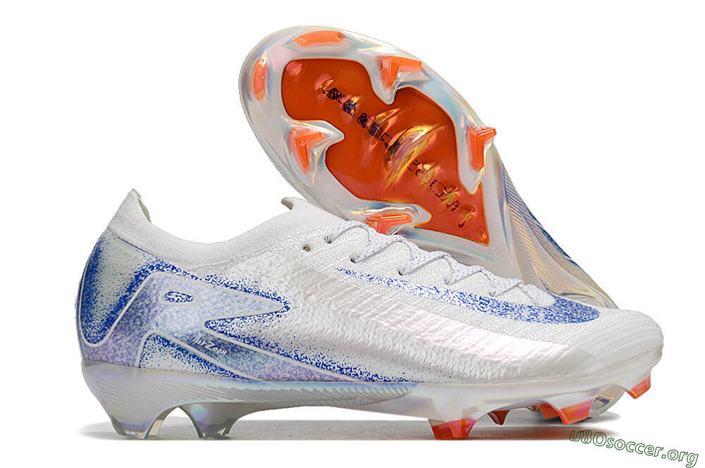 Nike Air Zoom Mercurial Vapor 16 Elite FG Football Boots - White/Silver/Blue/Orange 2