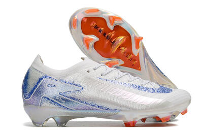 Nike Air Zoom Mercurial Vapor 16 Elite FG Football Boots - White/Silver/Blue/Orange